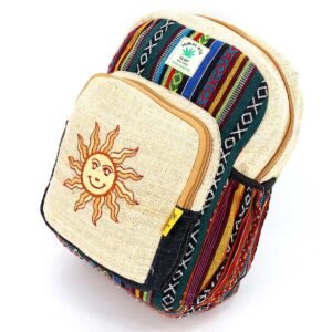 Handmade Mini Hemp Backpack Festival Bag